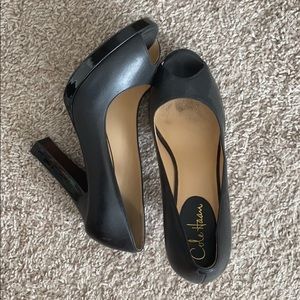 Cole Haan Black Peep Toe Pump - Size 9